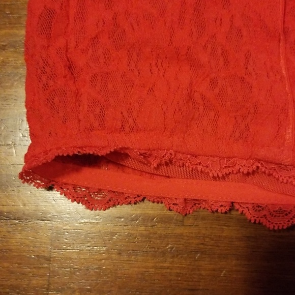 Victoria's Secret Mini Lacy Coral Dress - Picture 4 of 8